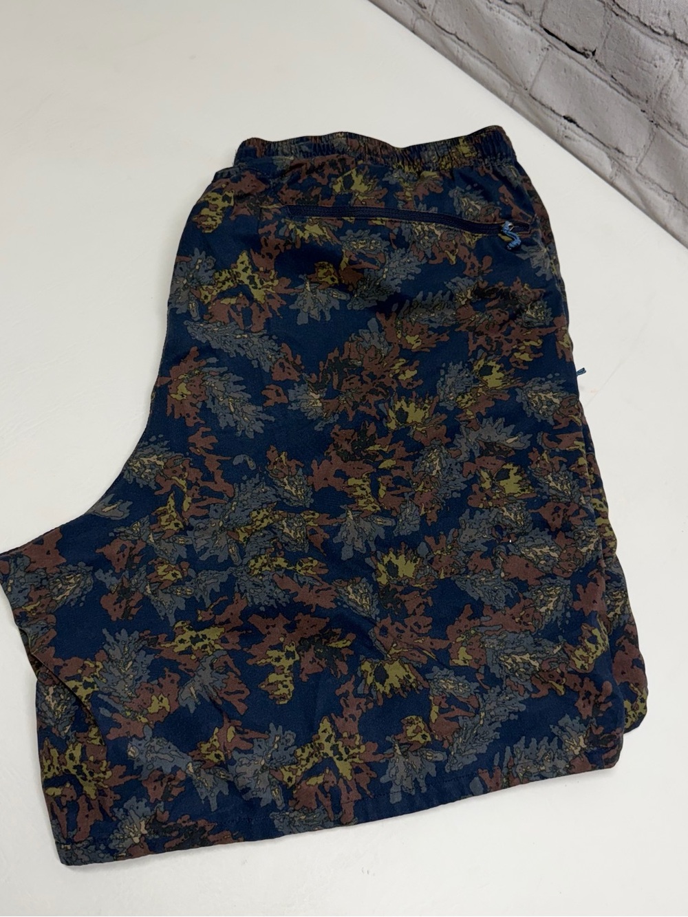 Patagonia Blue Multicolor Camouflage Swim Shorts - Picture 7 of 8